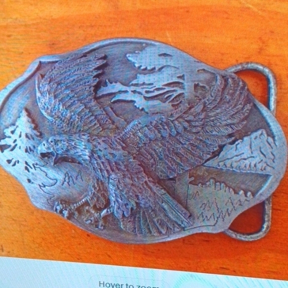 AMERICAN EAGLE BELT BUCKLE MADE IN USA BEAUTIFUL DETAILS
